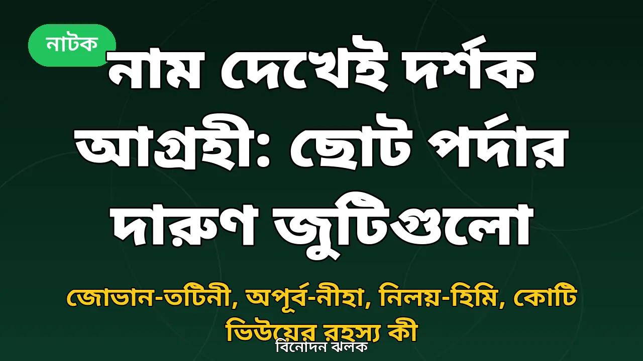 ছোট পর্দার জনপ্রিয় জুটিগুলো নিয়ে গ্রাফিক