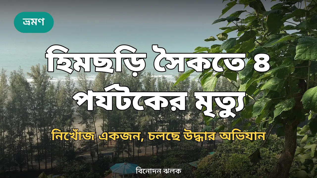 হিমছড়ি পাহাড় থেকে দেখা কক্সবাজার সৈকতের দৃশ্য
