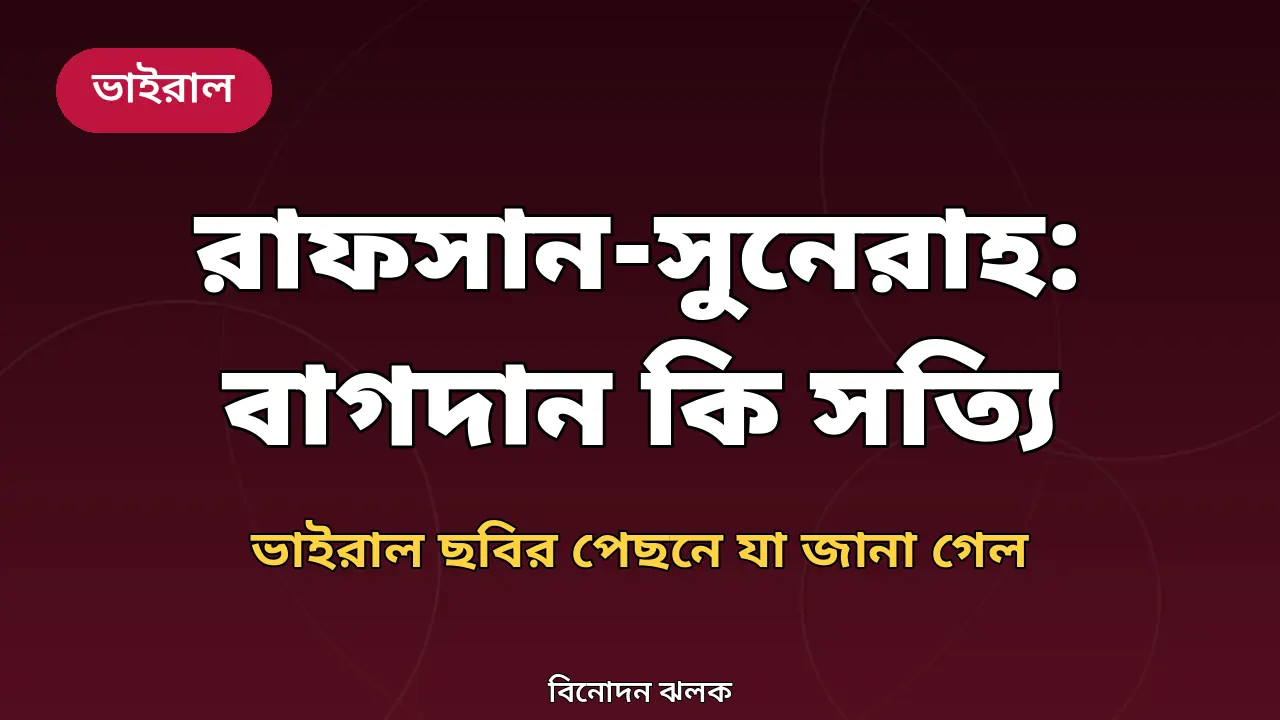 রাফসান সুনেরাহ ভাইরাল ছবি সংবাদ গ্রাফিক