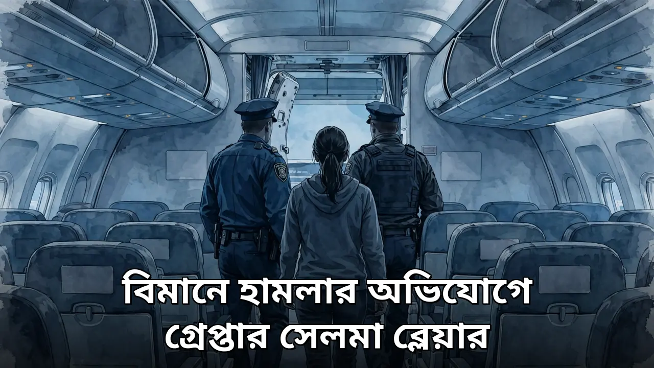বিমানকর্মীর ওপর হামলার অভিযোগে গ্রেপ্তার হলিউড অভিনেত্রী সেলমা ব্লেয়ার